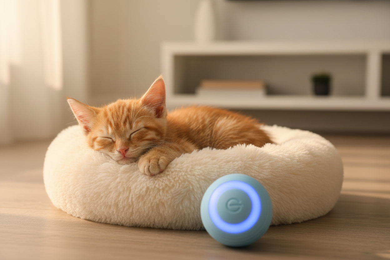 Bola de juguete interactivo para gatos azul - additional image 5